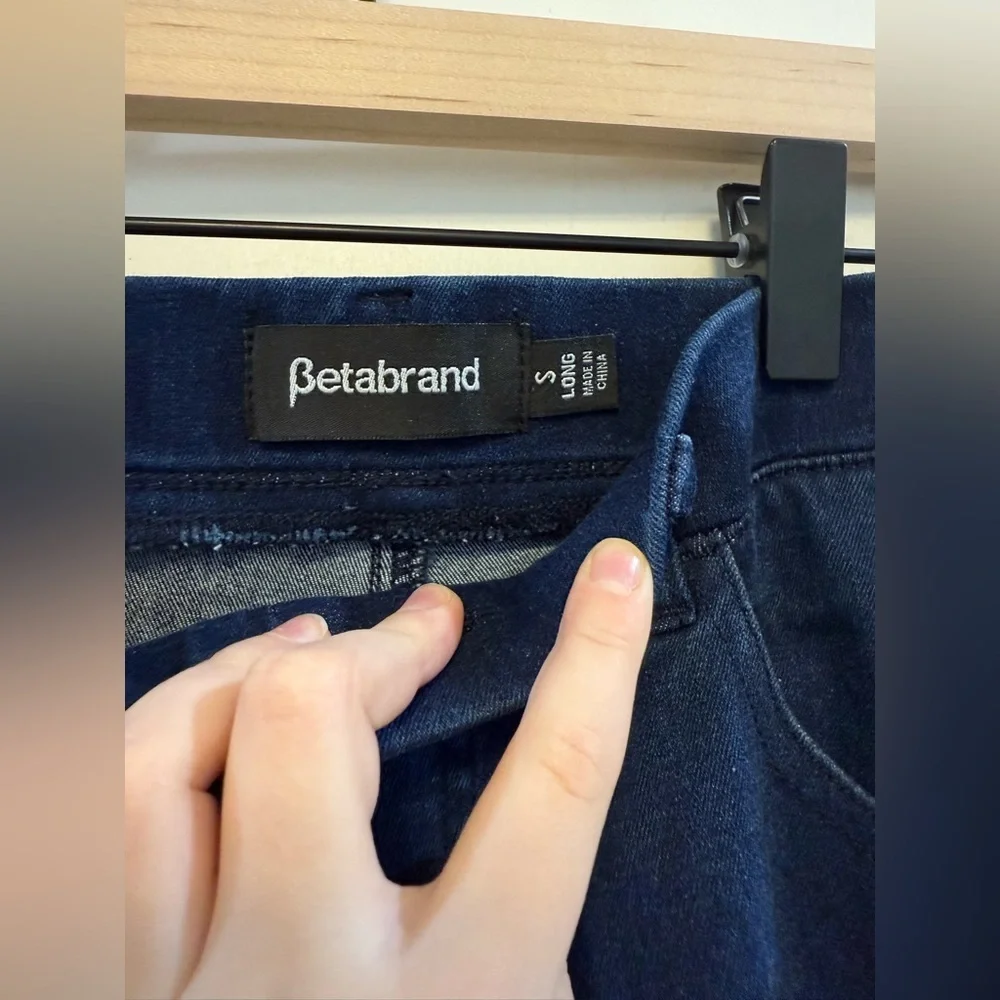BETABRAND Bootcut 4-Pocket Yoga Denim small long